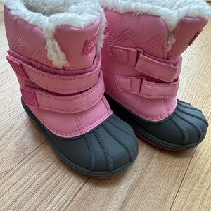 Cat & Jack Pink and Gray Kids Boots